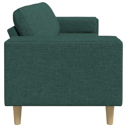 Sofa Set Dunkelgrün Stoff