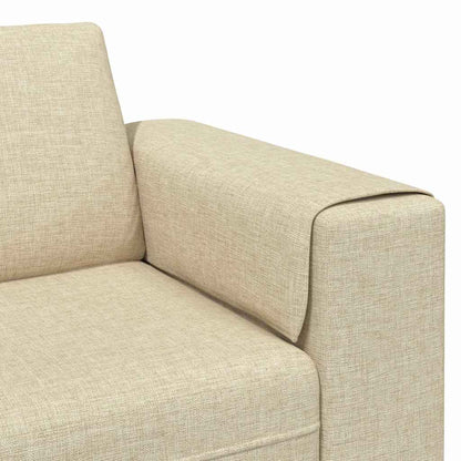 Sofa Set Creme Stoff