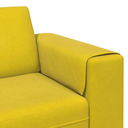 Sofa Set Gelb Samt