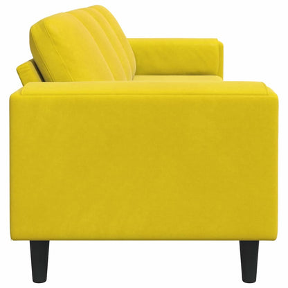 Sofa Set Gelb Samt