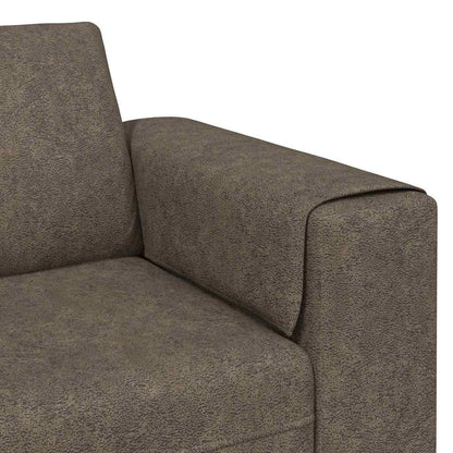 Sofa Set Dunkelgrau Faux Wildleder
