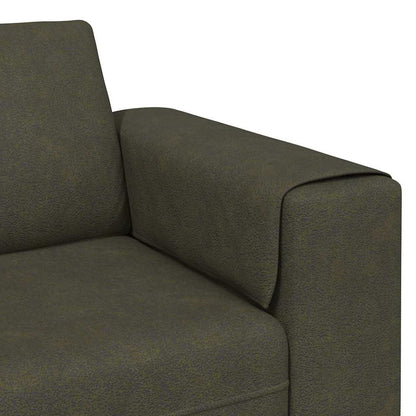 Sofa Set Armeegrün Faux Wildleder