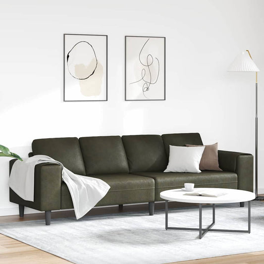 Sofa Set Armeegrün Faux Wildleder
