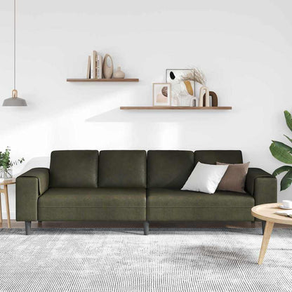 Sofa Set Armeegrün Faux Wildleder