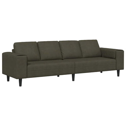 Sofa Set Armeegrün Faux Wildleder