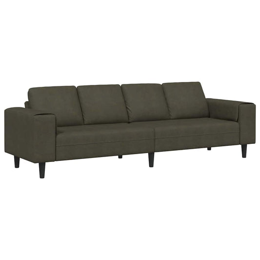 Sofa Set Armeegrün Faux Wildleder