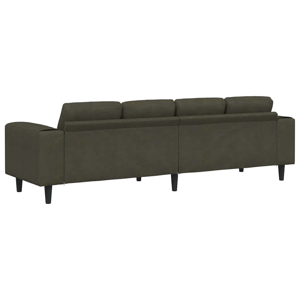 Sofa Set Armeegrün Faux Wildleder