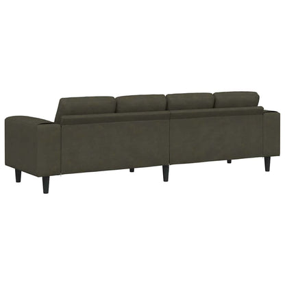 Sofa Set Armeegrün Faux Wildleder