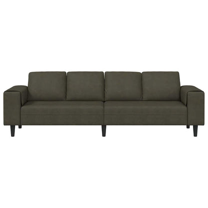 Sofa Set Armeegrün Faux Wildleder