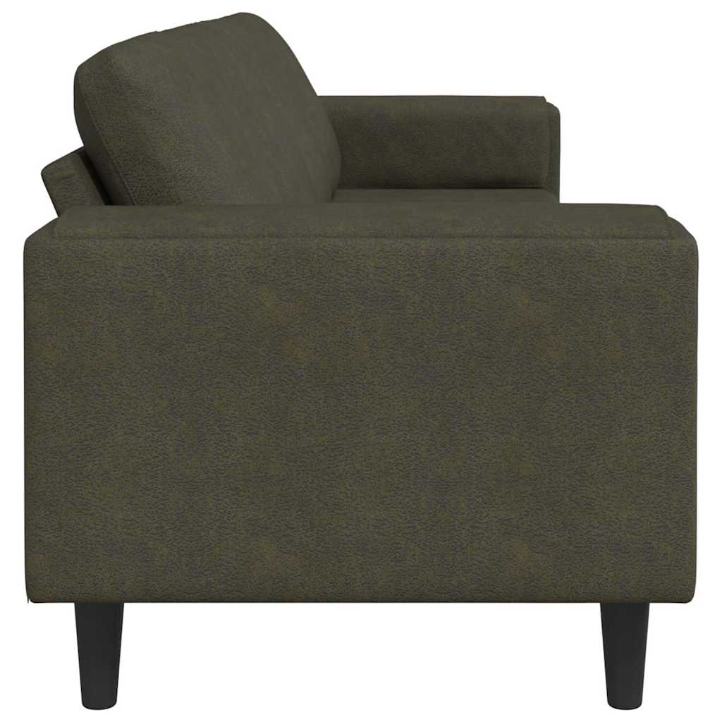 Sofa Set Armeegrün Faux Wildleder