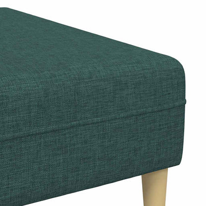 Sofa Set 3 pcs Dunkelgrün Stoff