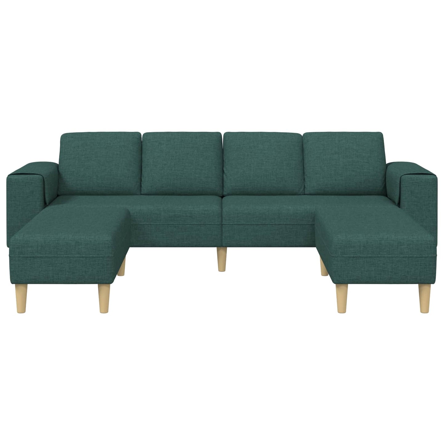 Sofa Set Dunkelgrün Stoff