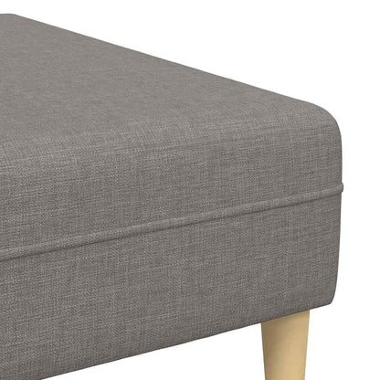 Sofa Set 3 pcs Taupe Stoff