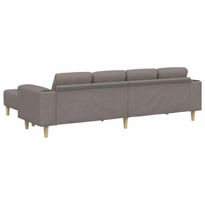 Sofa Set 3 pcs Taupe Stoff