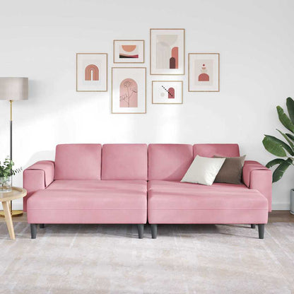 Sofa Set 3 pcs Rosa Samt