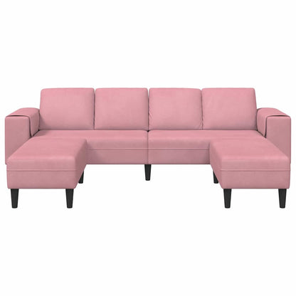 Sofa Set 3 pcs Rosa Samt