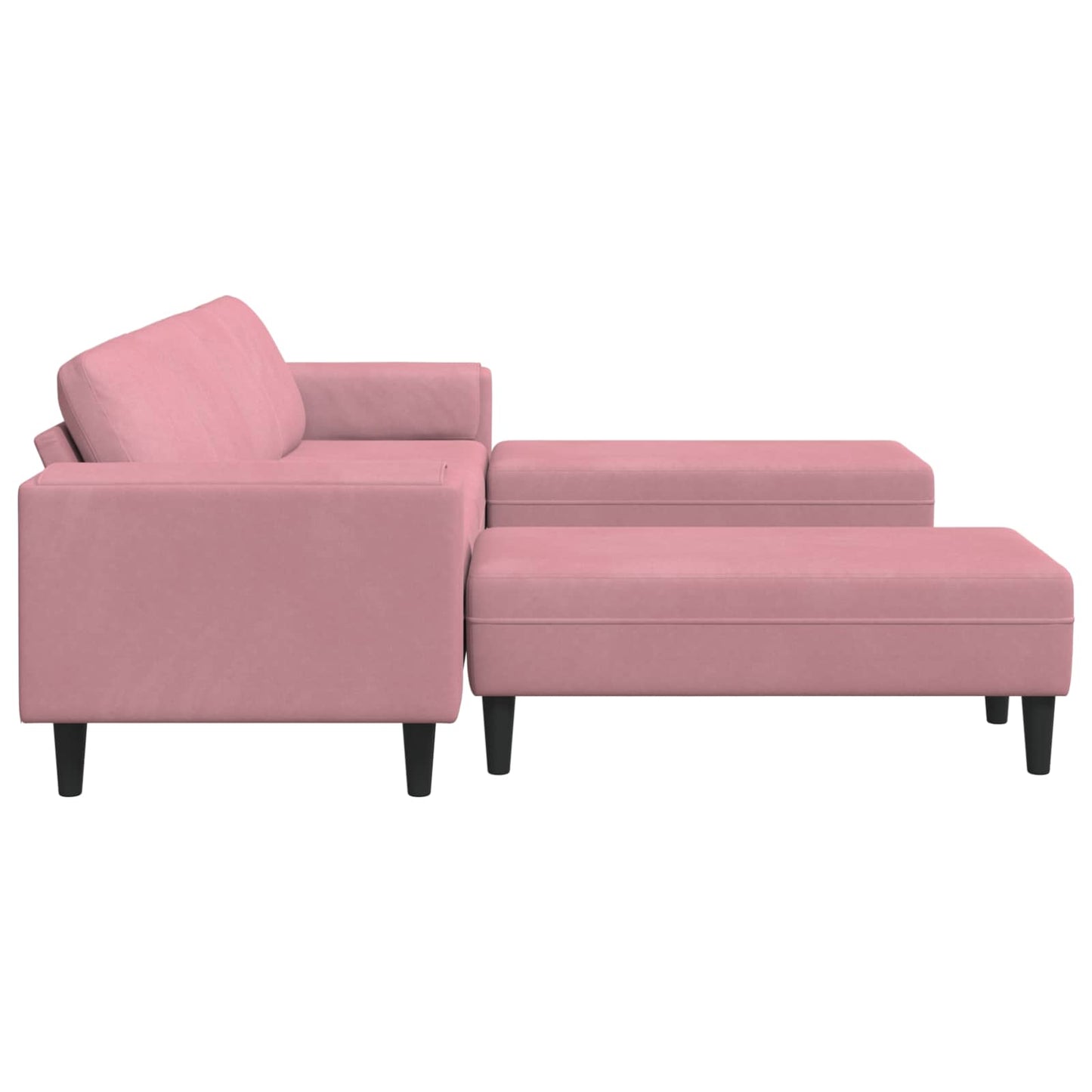 Sofa Set Rosa Samt