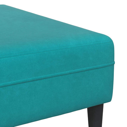 Sofa Set 3 pcs Türkis Samt