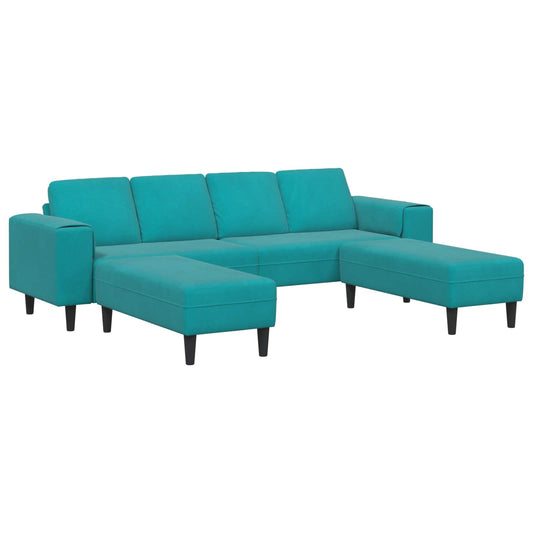Sofa Set Türkis Samt