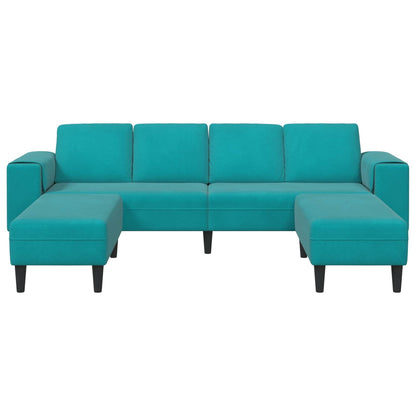 Sofa Set Türkis Samt