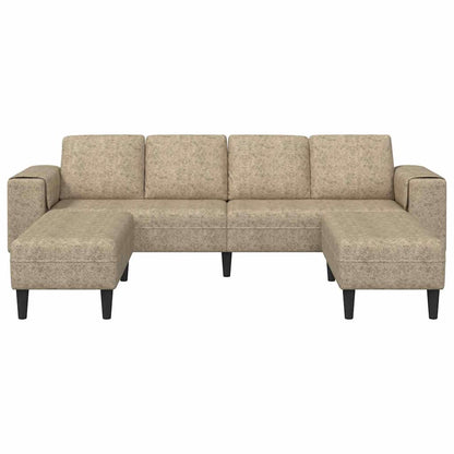 Sofa Set 3 pcs Hellgrau Faux Wildleder
