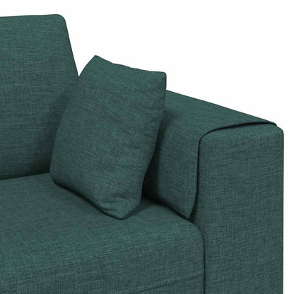 Stoffsofa mit Kissen Dunkelgrün 208 cm Stoff