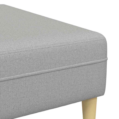Stoffsofa mit Kissen 3 pcs Wolken-Grau 208 cm Stoff