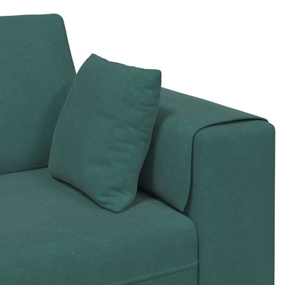 Samt Sofa mit Kissen 3 pcs Dunkelgrün 208 cm Samt