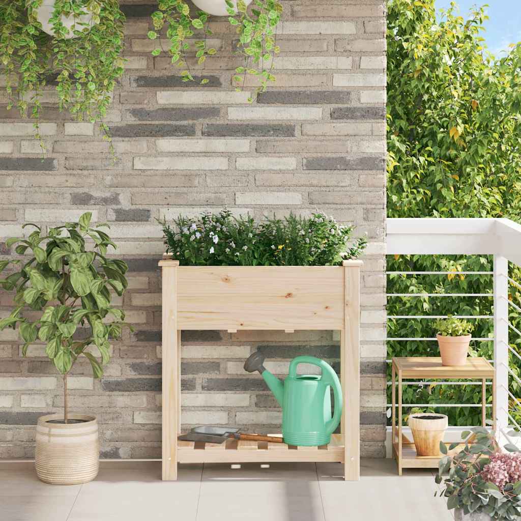 Gartenblumentopf Beige 71 x 37 x 76.5 cm Massives Fichtenholz