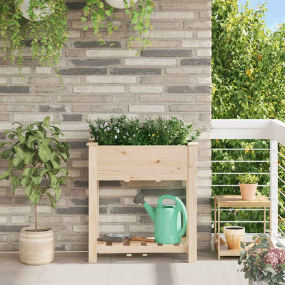 Gartenblumentopf Beige 71 x 37 x 76.5 cm Massives Fichtenholz
