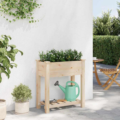 Gartenblumentopf Beige 71 x 37 x 76.5 cm Massives Fichtenholz