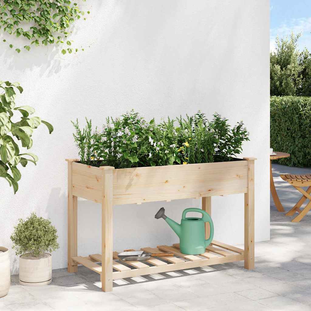 Gartenblumentopf Beige 115 x 59 x 76.5 cm Massives Fichtenholz