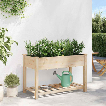 Gartenblumentopf Beige 115 x 59 x 76.5 cm Massives Fichtenholz