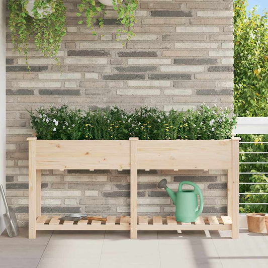 Gartenblumentopf Beige 161 x 43 x 76.5 cm Massives Fichtenholz