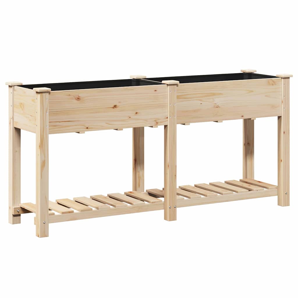 Gartenblumentopf Beige 161 x 43 x 76.5 cm Massives Fichtenholz