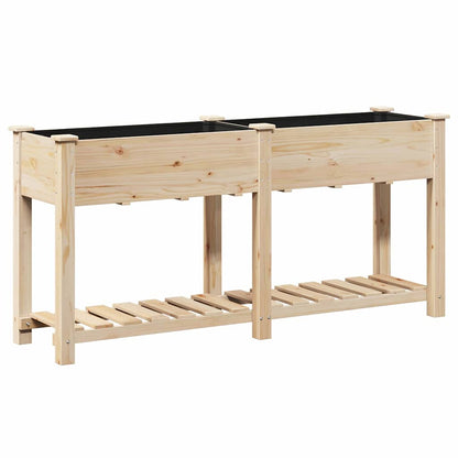 Gartenblumentopf Beige 161 x 43 x 76.5 cm Massives Fichtenholz