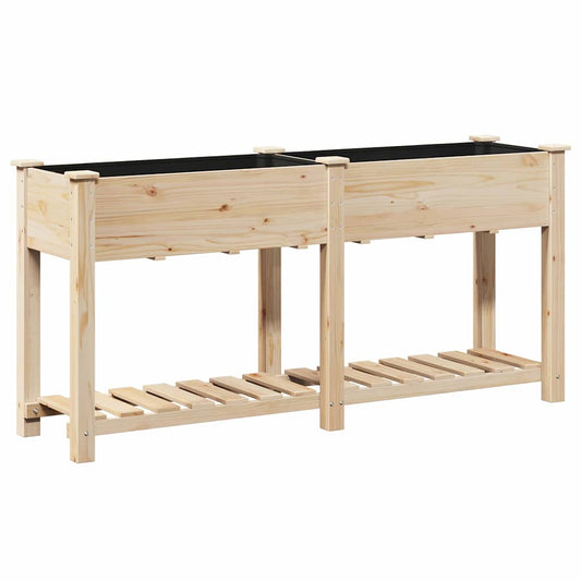 Gartenblumentopf Beige 161 x 43 x 76.5 cm Massives Fichtenholz