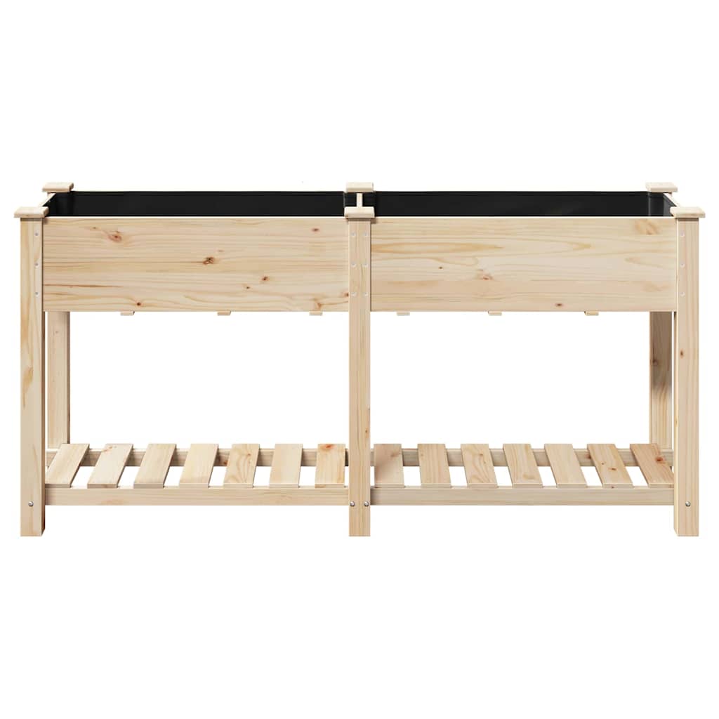 Gartenblumentopf Beige 161 x 43 x 76.5 cm Massives Fichtenholz