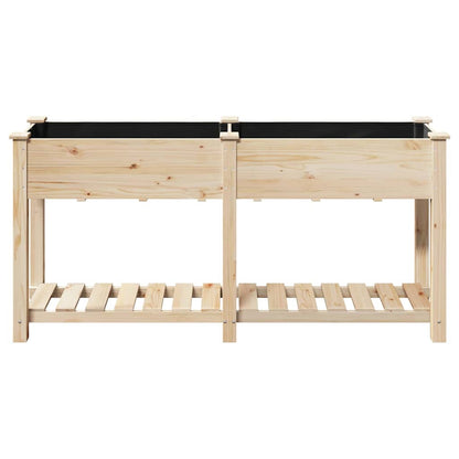 Gartenblumentopf Beige 161 x 43 x 76.5 cm Massives Fichtenholz