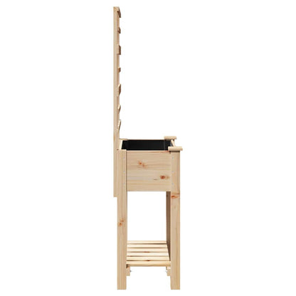 Gartenblumentopf Beige 71 x 38 x 152 cm Massives Fichtenholz
