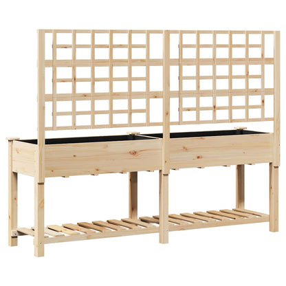 Gartenblumentopf mit Regal Beige 203.5 x 54 x 152.5 cm