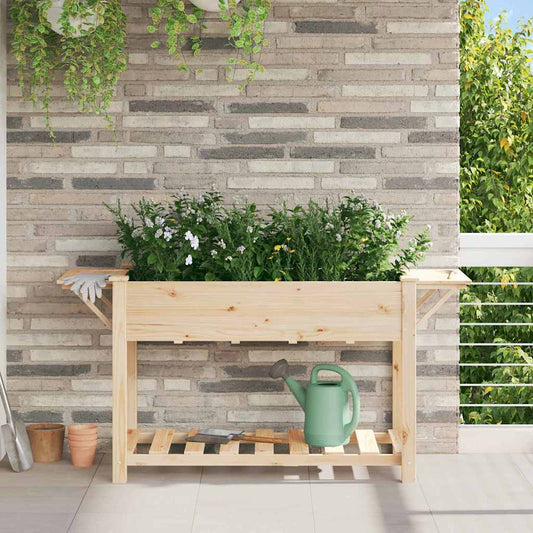 Gartenblumentopf Beige 155 x 59 x 76.5 cm Massives Fichtenholz