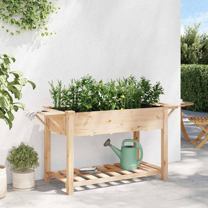 Gartenblumentopf Beige 155 x 59 x 76.5 cm Massives Fichtenholz