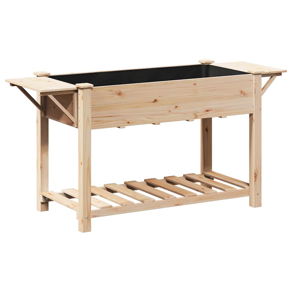 Gartenblumentopf Beige 155 x 59 x 76.5 cm Massives Fichtenholz