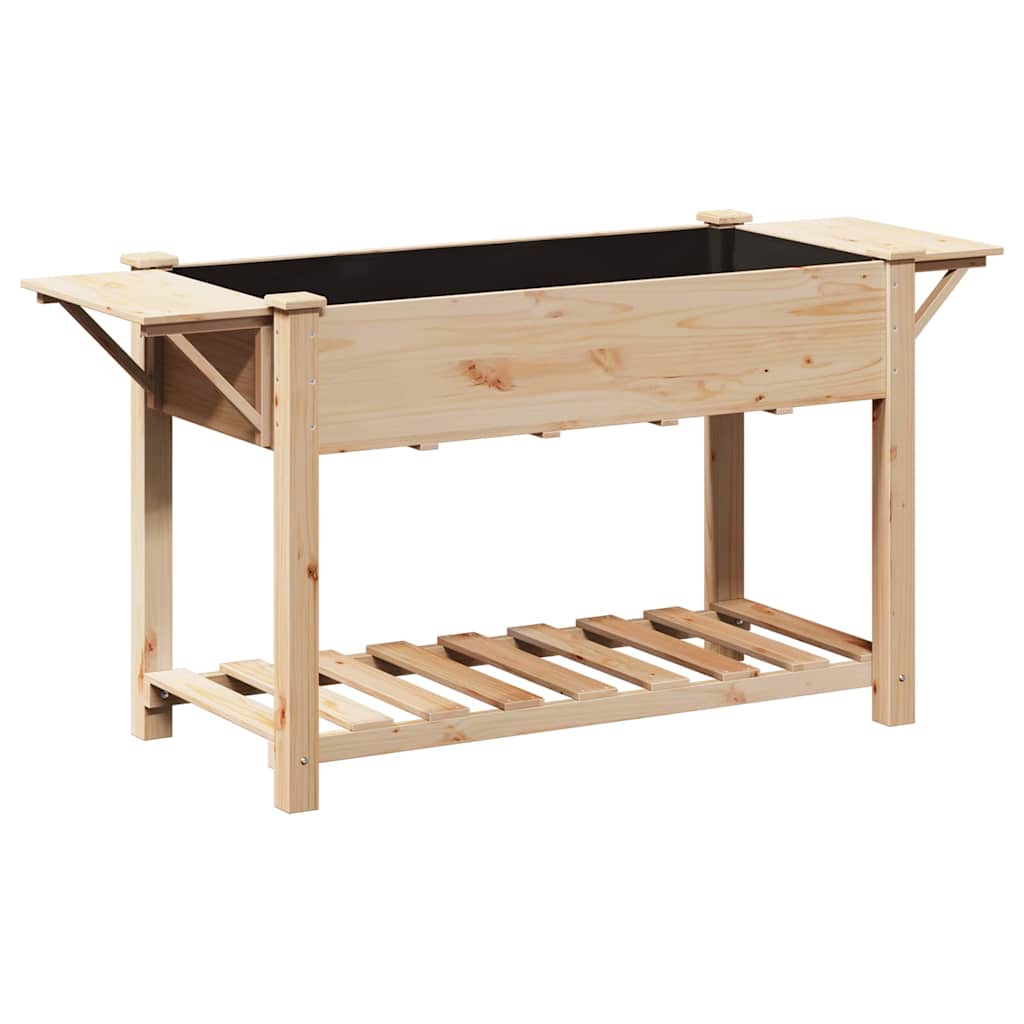 Gartenblumentopf Beige 155 x 59 x 76.5 cm Massives Fichtenholz