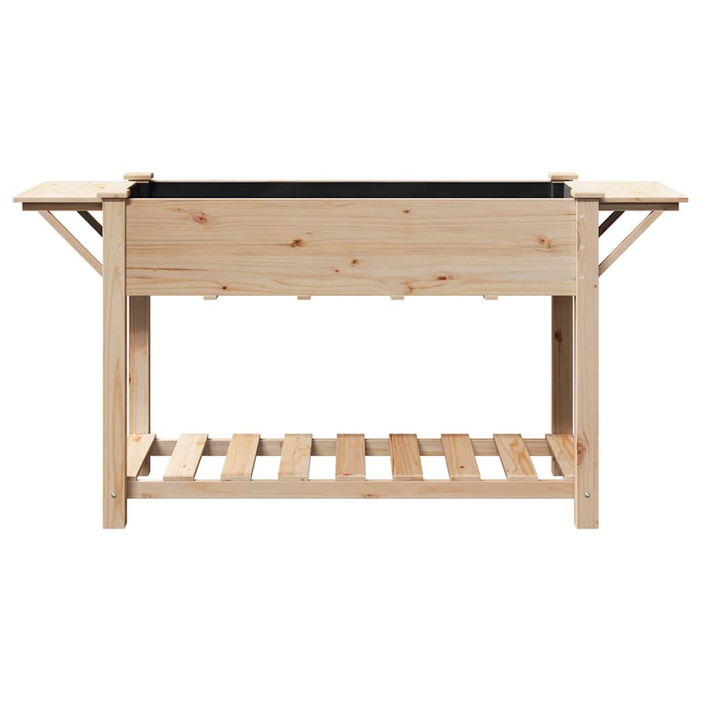 Gartenblumentopf Beige 155 x 59 x 76.5 cm Massives Fichtenholz