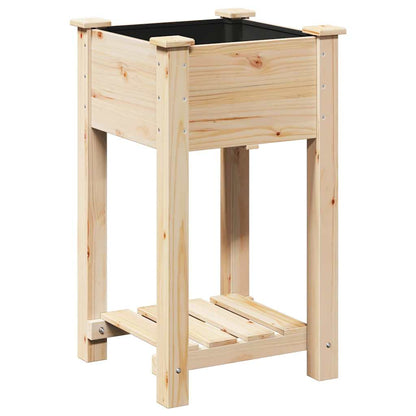 Gartenblumentopf Beige 45 x 45 x 76.5 cm Massives Fichtenholz