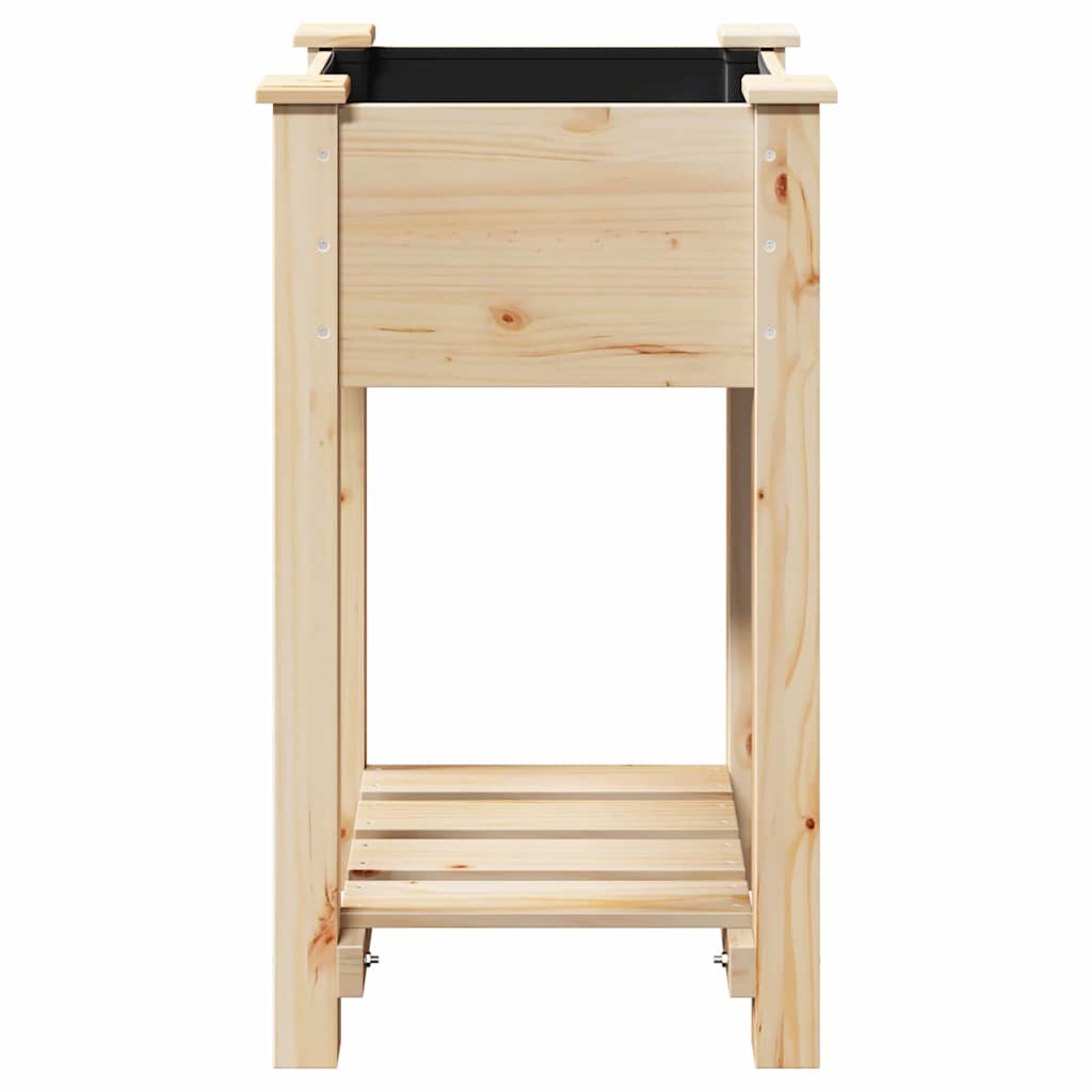 Gartenblumentopf Beige 45 x 45 x 76.5 cm Massives Fichtenholz