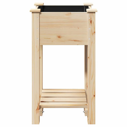 Gartenblumentopf Beige 45 x 45 x 76.5 cm Massives Fichtenholz
