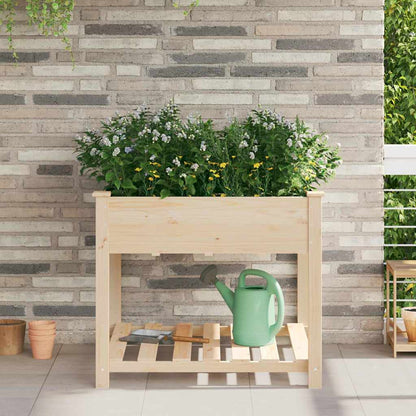 Gartenblumentopf Beige 90 x 90 x 76.5 cm Massives Fichtenholz